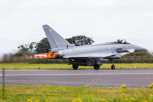 Royal Air Force Typhoon performance take off