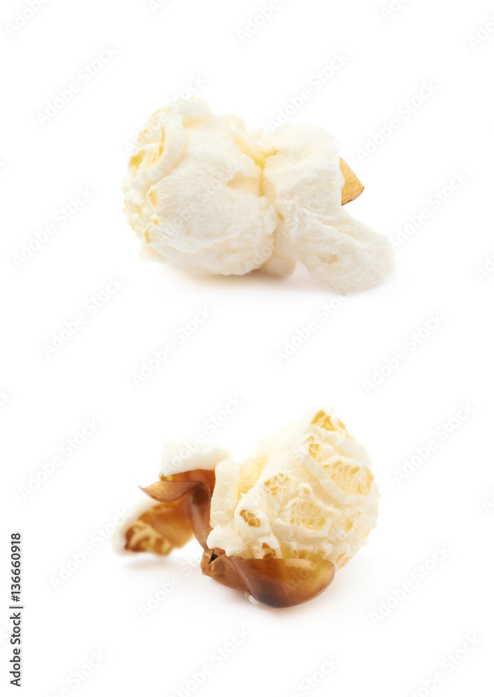 Popcorn flake isolated Popcorn flake isolated