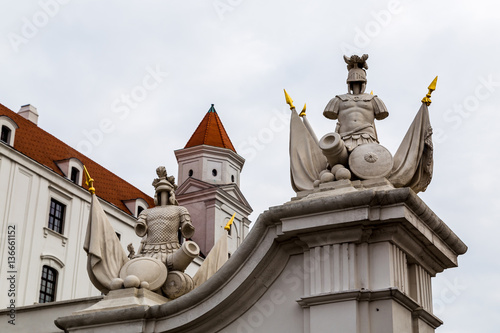 Photography Bratislava Castle statues