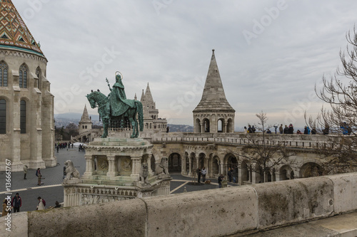 Fishermen's bastion in Budapest, Hungary