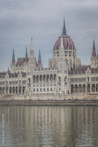 Parliament in Budapest, capital city of Hungary, Europe