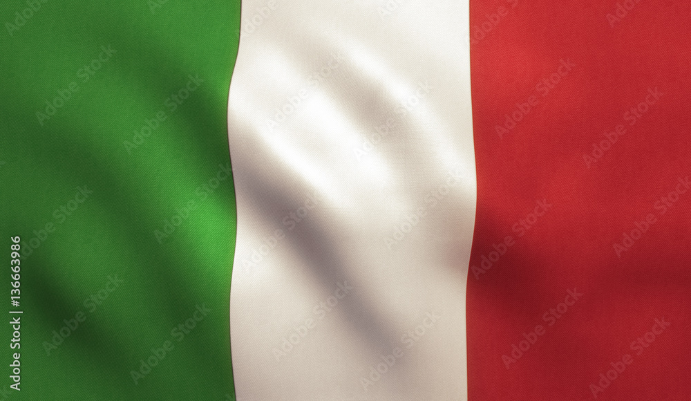 Italian Flag Waving - Italy Texture