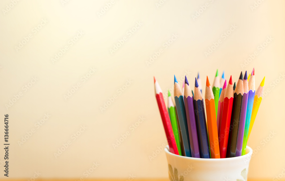Colour pencils with clear background Colour pencils with clear background