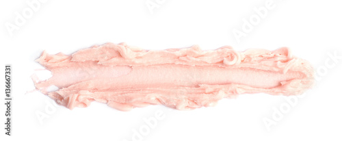 Schilderij op canvas Line of frosting cream isolated