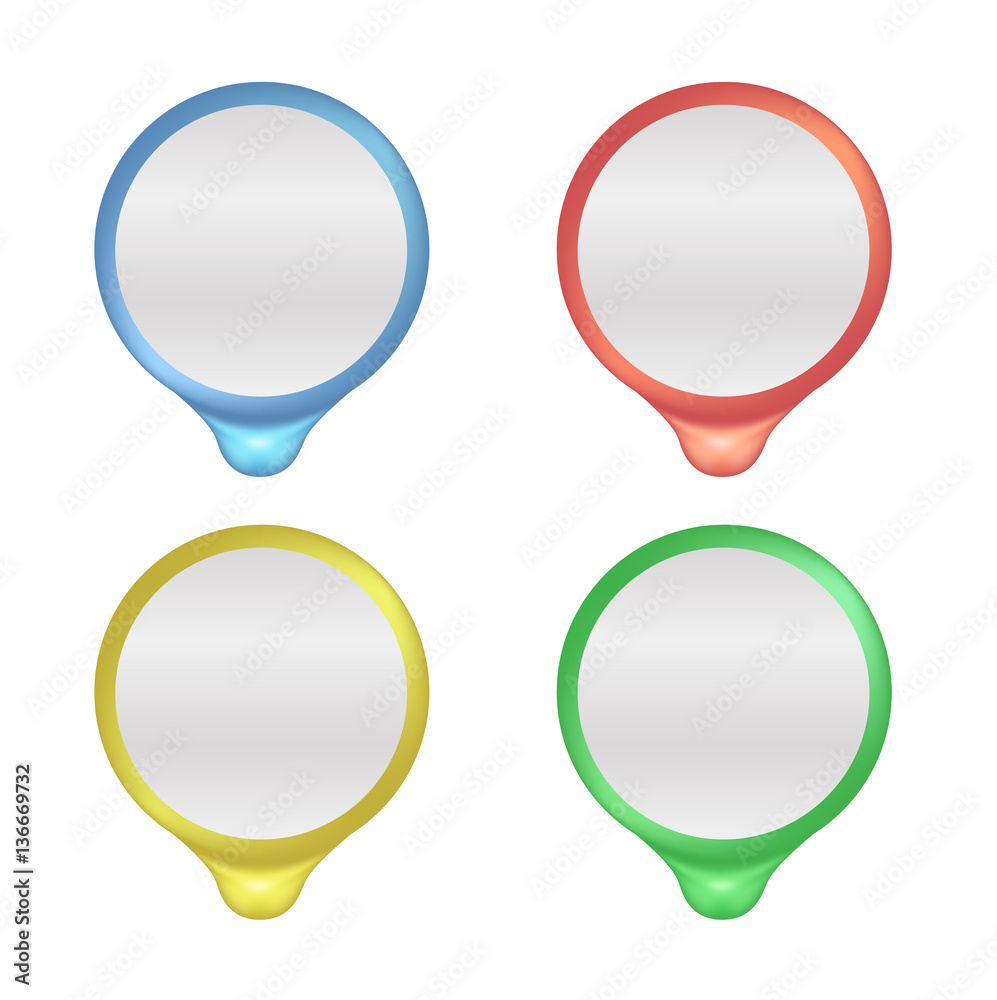 abstract circle frame with drop at the bottom vector abstract circle frame with drop at the bottom vector