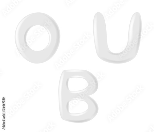 white foam lotion and milk alphabet font . vector