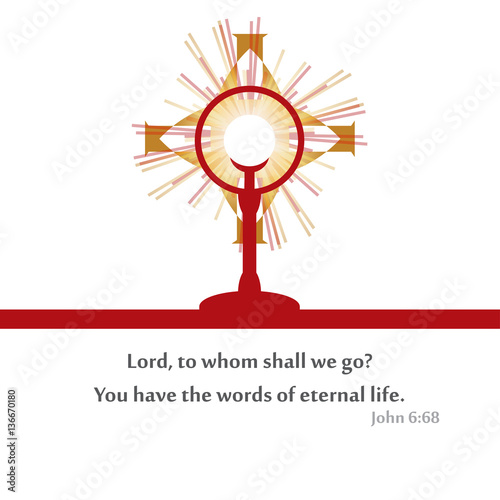 Prayer in times of grief in front of the Holy Eucharist