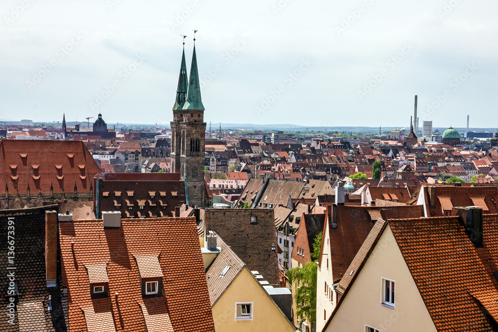 Nuremberg old town, cityscape, Germany