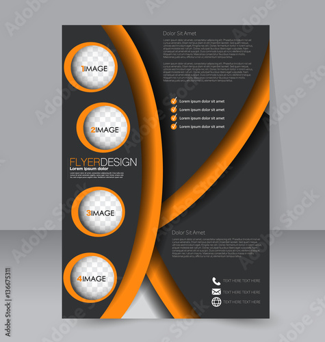 Abstract flyer design background. Brochure template. To be used for magazine cover business mockup education presentation report. 