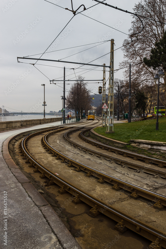 Fototapeta premium Tram approaching