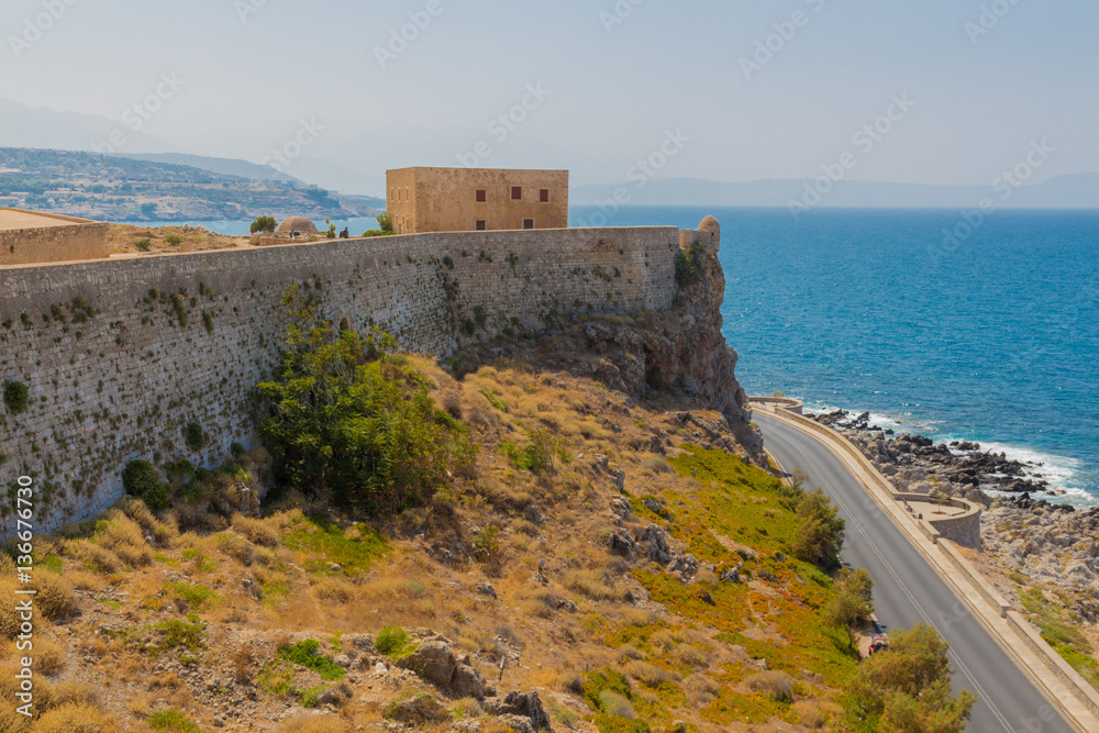 Panoramic view of Fortezza Castle and Mediterranean Sea (Sea of