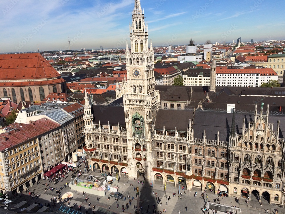 Munich Rathaus from above