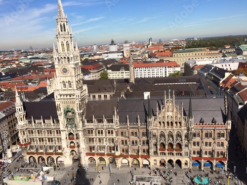 Munich Rathaus from above