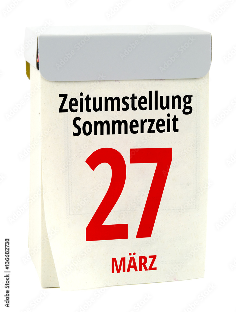 Zeitumstellung 27. März Zeitumstellung 27. März