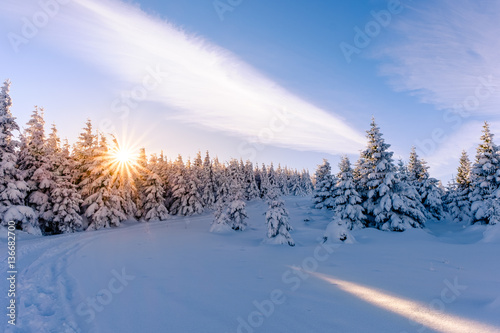 Wanderweg zum Brocken im Winter © Florian