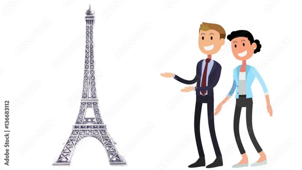 tour eiffel homme et femme