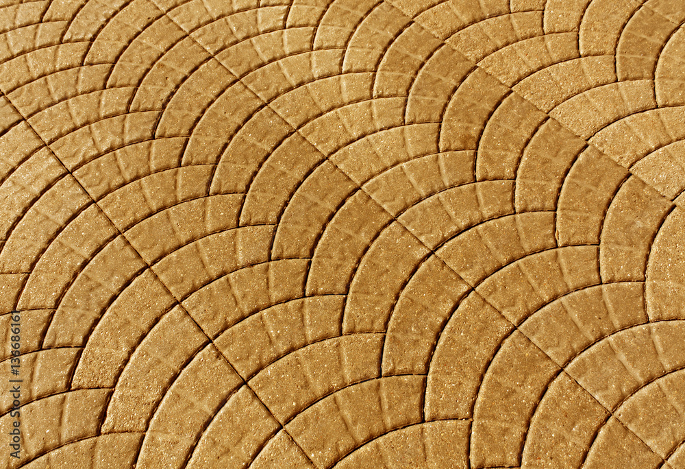 Fototapeta premium Orange toned pavement surface.