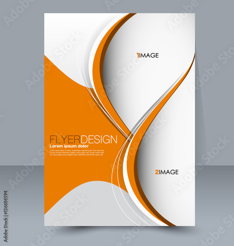 Abstract flyer design background. Brochure template. To be used for magazine cover business mockup education presentation report. 