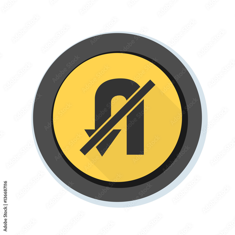 No U-Turn Sign illustration No U-Turn Sign illustration