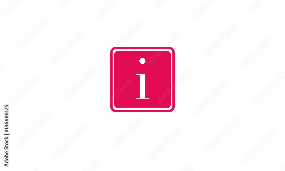 Icon with sign of information Icon with sign of information