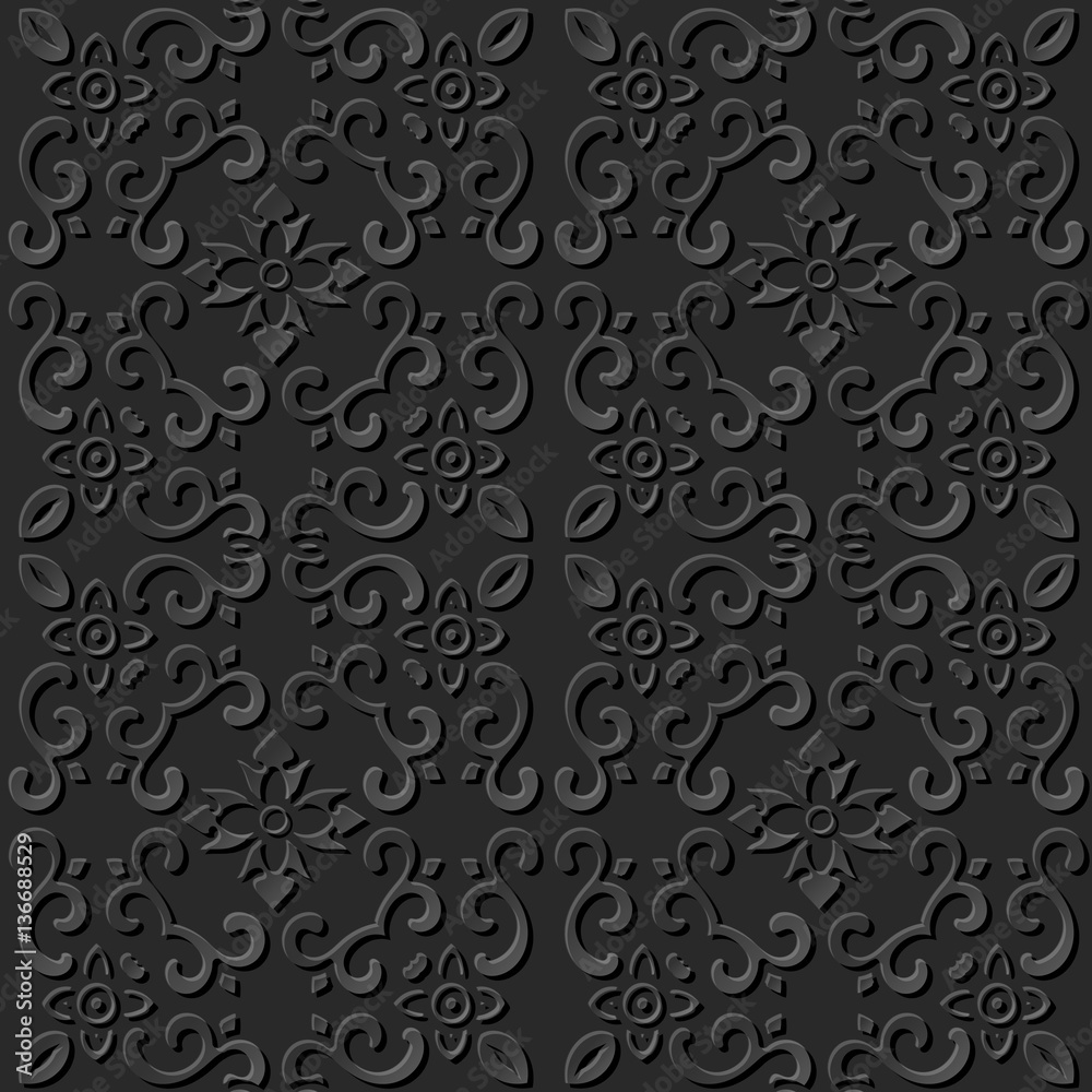 3D paper art pattern spiral cross curve flower 3D paper art pattern spiral cross curve flower