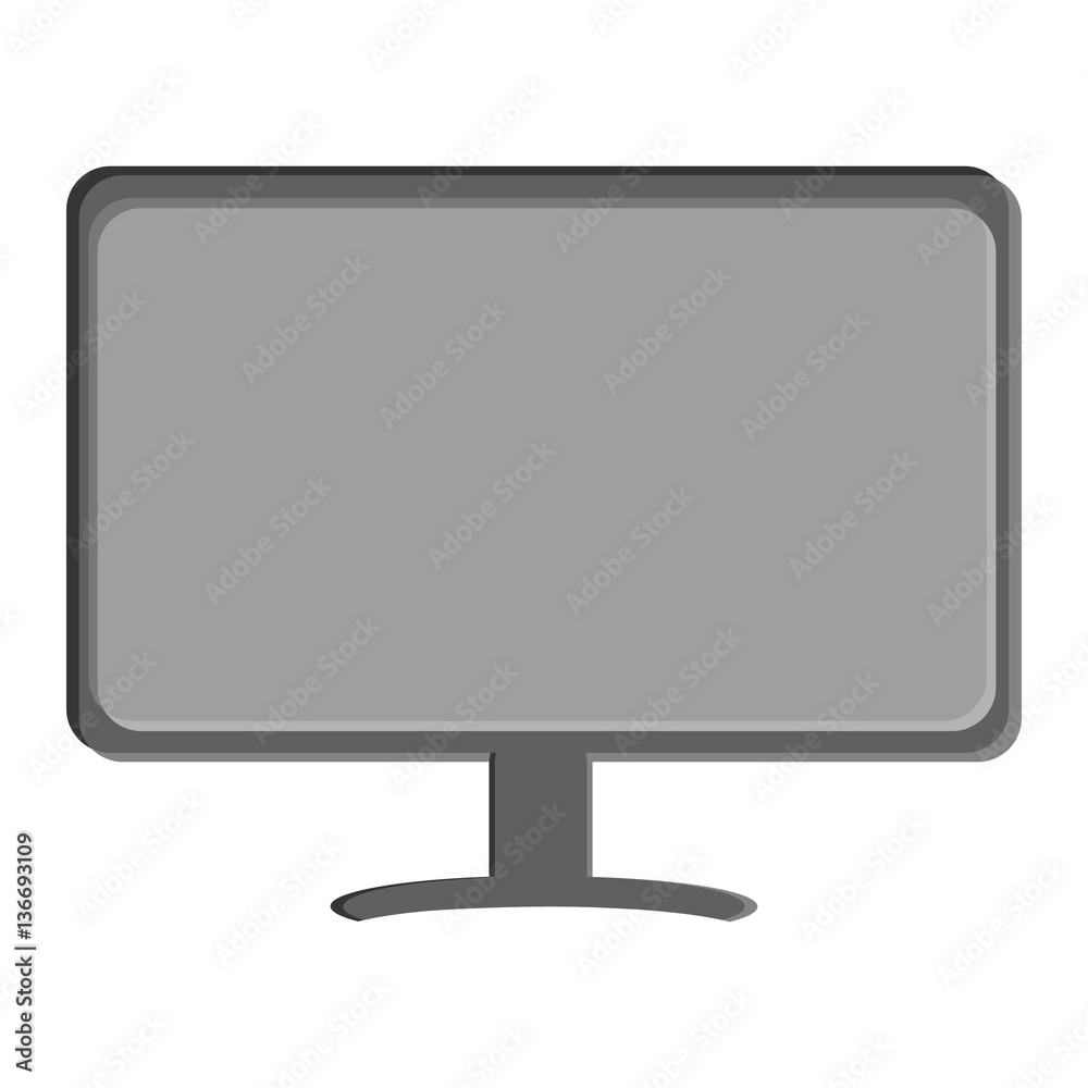 TV isolated on white background in flat style TV isolated on white background in flat style