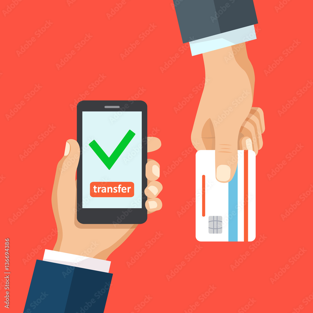 Credit card smartphone and check mark icon. Credit card smartphone and check mark icon.