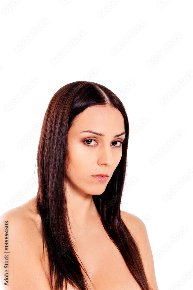 Beautiful young slim topless woman Beautiful young slim topless woman