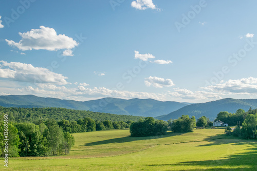 Vermont Hay Field And Valley