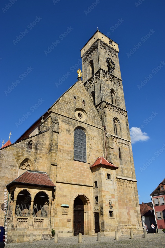 Obraz premium Architectural detail in the historical town of Bamberg, Bavaria, region Upper Franconia, Germany