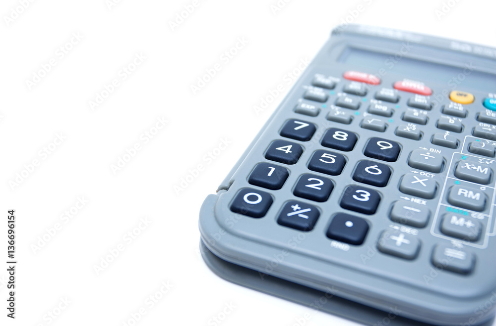 Calculator isolated on white background Calculator isolated on white background