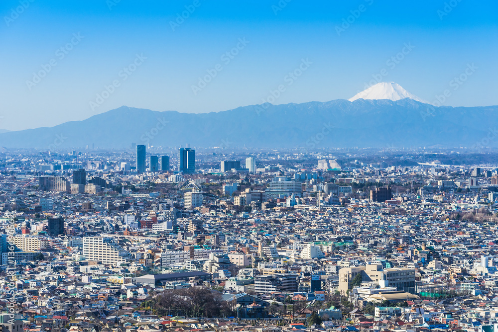 富士山と東京シティビュー
