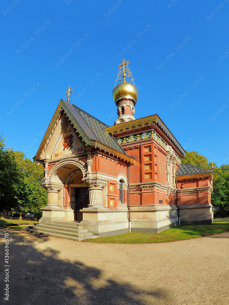 Russisch-Orthodoxe Kapelle im Kurpark von Bad Homburg von der Höhe Russisch-Orthodoxe Kapelle im Kurpark von Bad Homburg von der Höhe