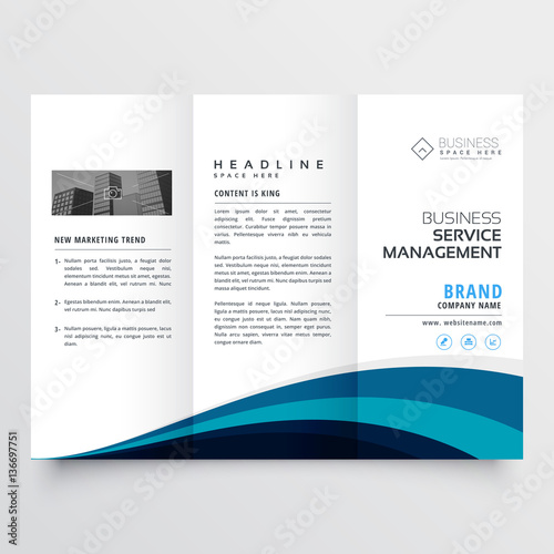 modern trifold brochure design template