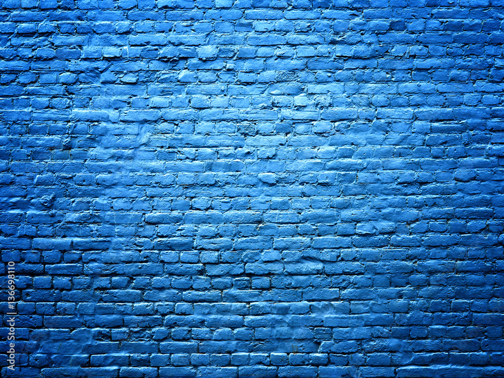 Blue brick wall stone texture background for design Stock Photo | Adobe ...