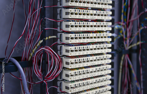 Принти на полотні Telephone exchange
