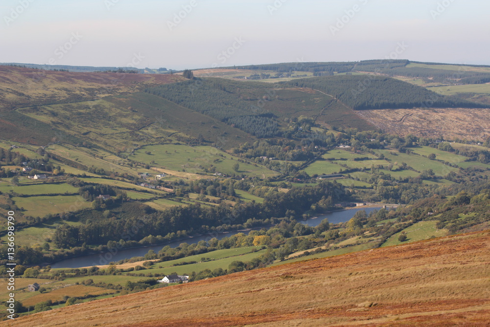 Irish countryside with lake Irish countryside with lake