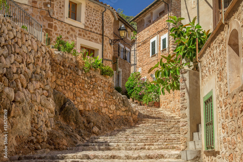 Fototapeta Naklejka Na Ścianę i Meble -  charming medieval street