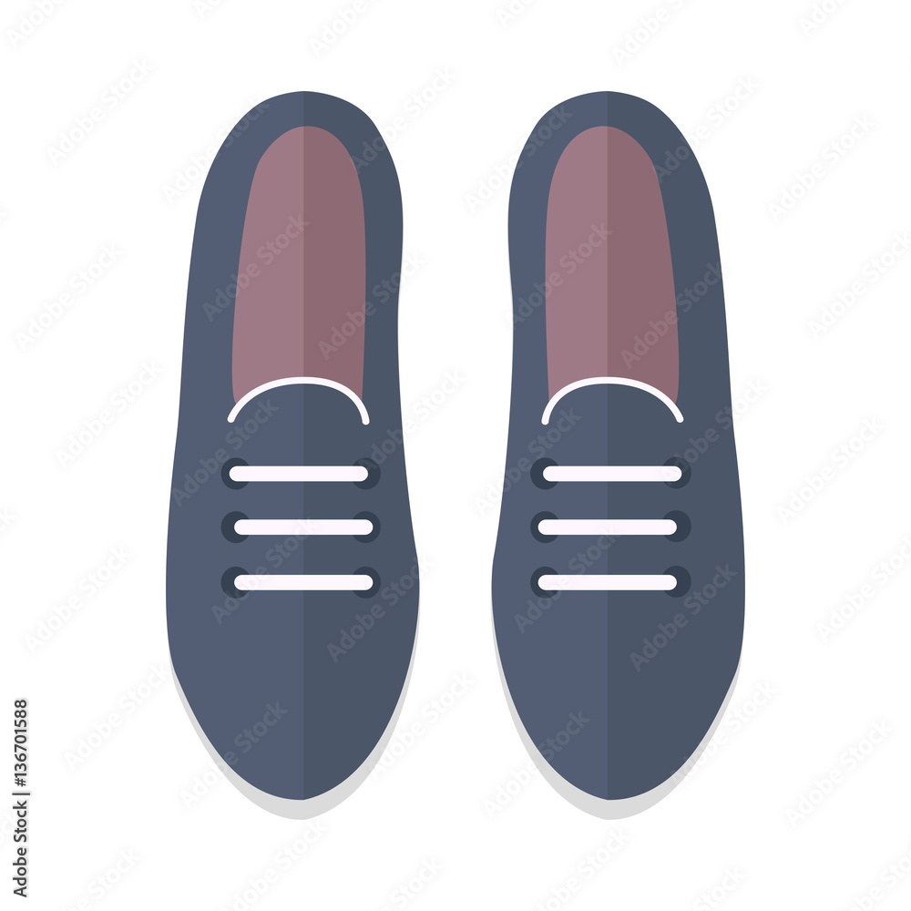 Pair of Shoes Vector Illustration in Flat Design Pair of Shoes Vector Illustration in Flat Design