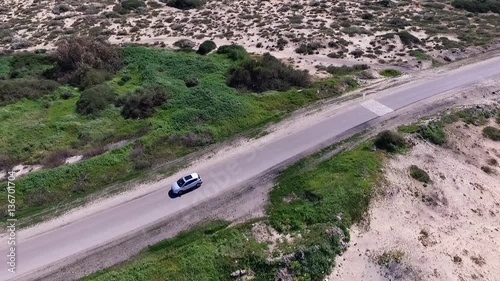 GPS car tracking system. Quadcopter shootng