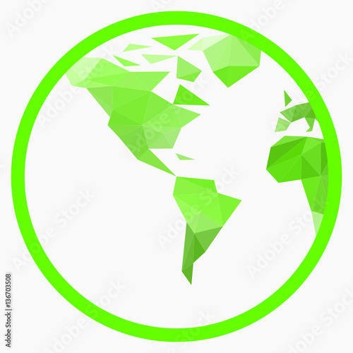 carte du monde recyclage - écologie - environnement
