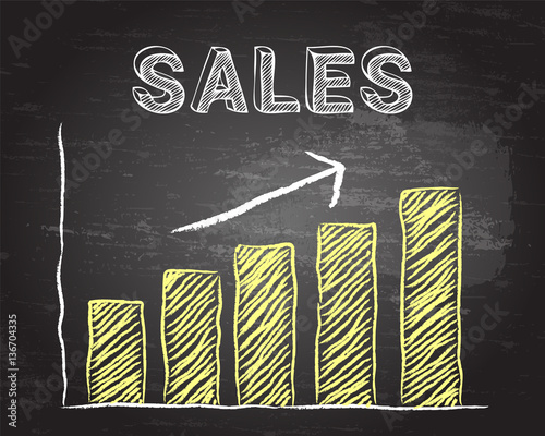 Sales Up Blackboard