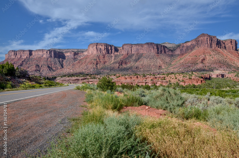 Unaweep-Tabeguache scenic byway passing through Mesa Canyon
Gateway, Mesa County, Colorado, USA