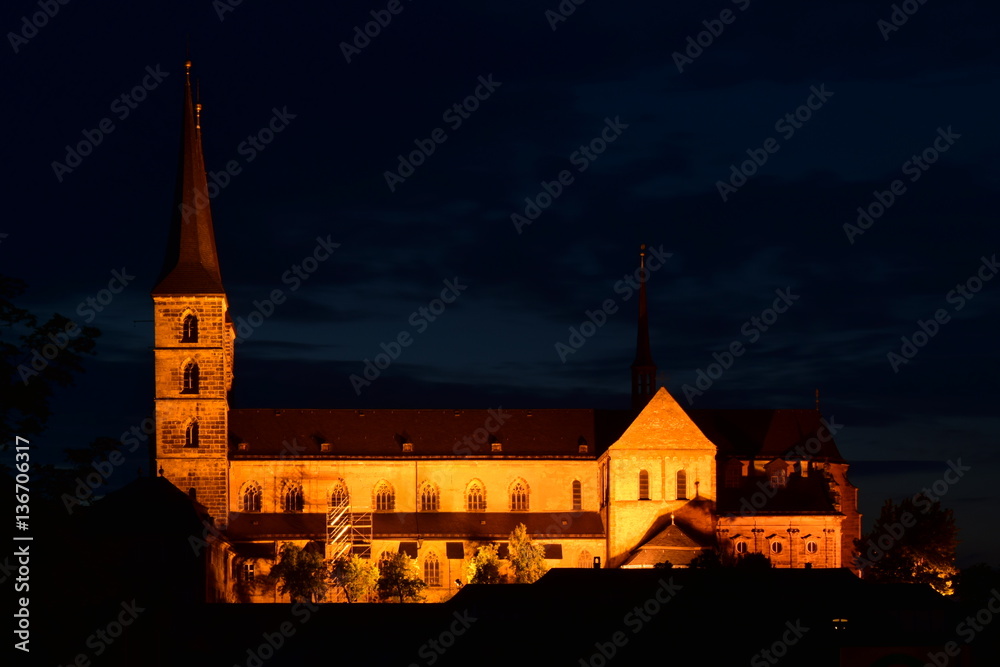 Bamberg, Germany – Night view in the historical town of Bamberg, Bavaria, region Upper Franconia, Germany Bamberg, Germany – Night view in the historical town of Bamberg, Bavaria, region Upper Franconia, Germany