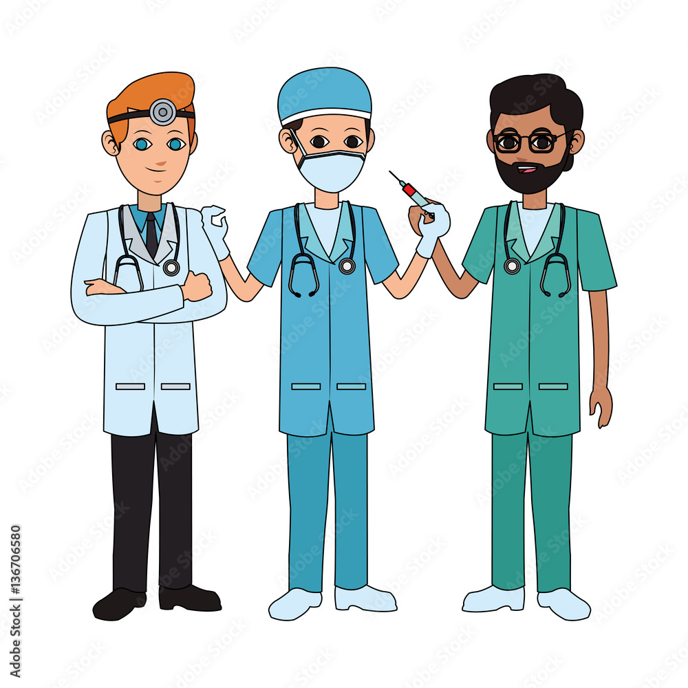 group of physicians medical doctor icon image vector illustration design group of physicians medical doctor icon image vector illustration design