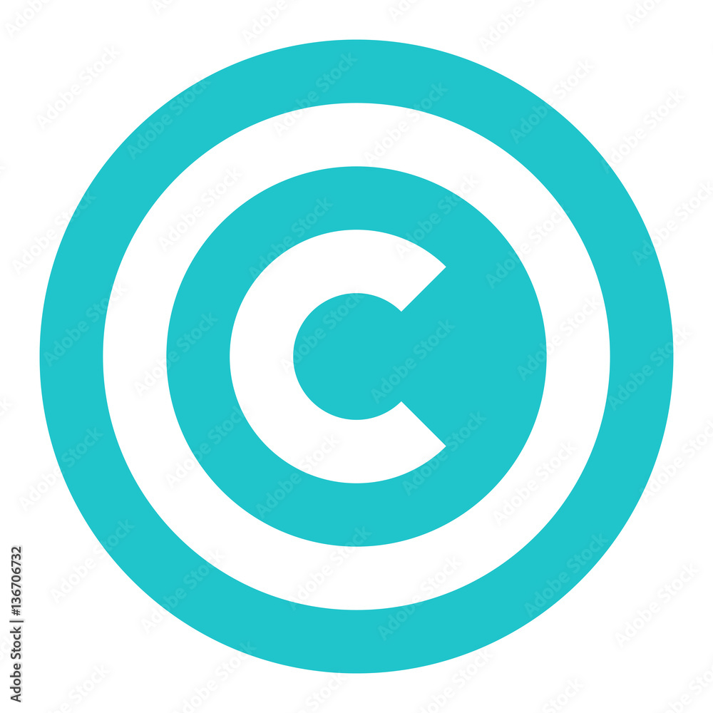 Copyright Symbol Sign Flat Icon Copyright Symbol Sign Flat Icon