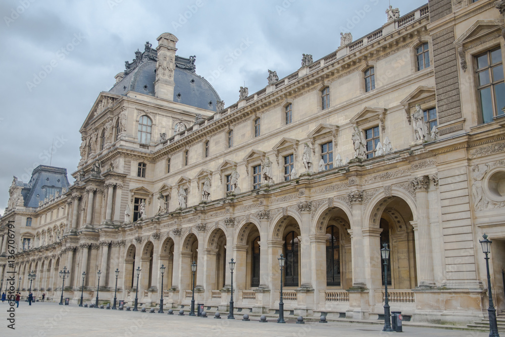 Paris, the Louvre, facade