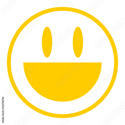 Yellow Icon Smiling Face