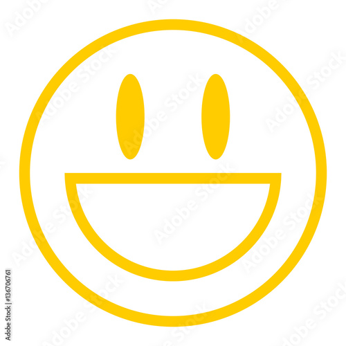 Yellow Icon Smiling Face