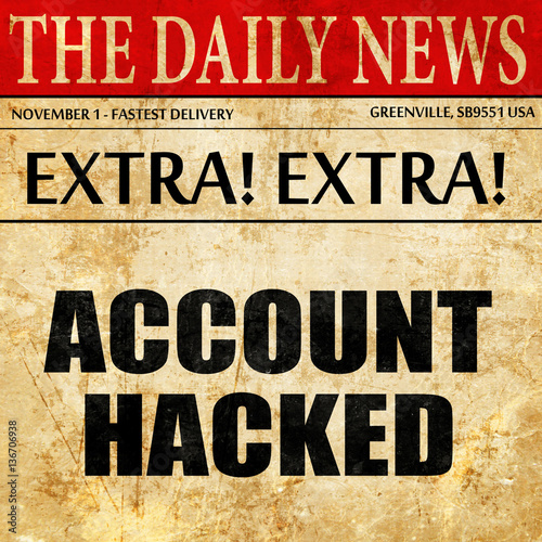 Wallpaper Mural account hacked, article text in newspaper Torontodigital.ca